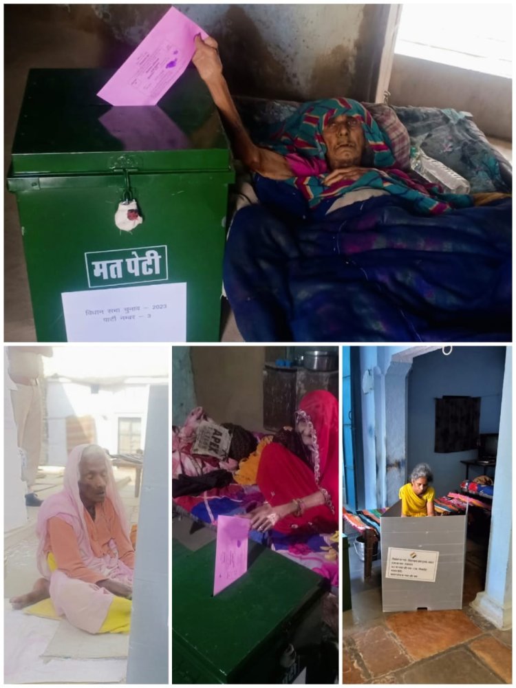 विधानसभा निर्वाचन क्षेत्र निम्बाहेड़ा में आज 5 दलों द्वारा चिन्हित 61 में से 60 वोटर्स के वोट लिये गये।