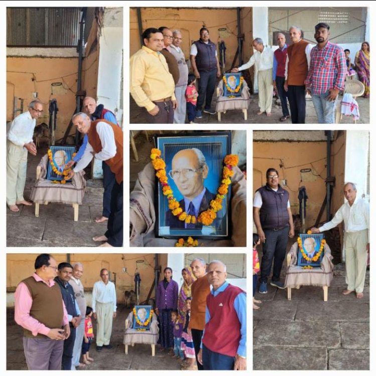 गौशाला में मनाई रतनलाल जी व्यास ( बाबूजी) की पुण्यतिथि