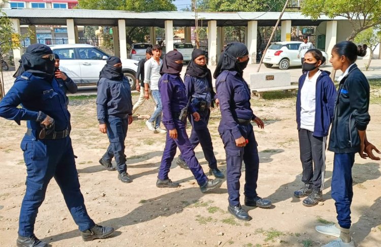 निर्भया स्क्वायड टीम ने दिया महिलाओं को सुरक्षा का संदेश