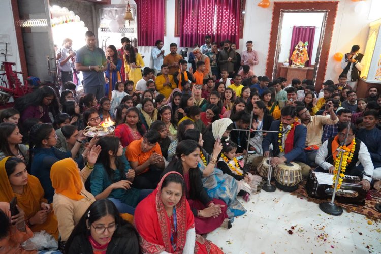 मेवाड़ यूनिवर्सिटी कैम्पस श्रीराम के जयकारों से गूंजा।