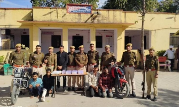 मंडी के मुनीम से हुई लूट में 8 लाख से अधिक रुपये व घटना में प्रयुक्त मोटर साईकिल बरामद।