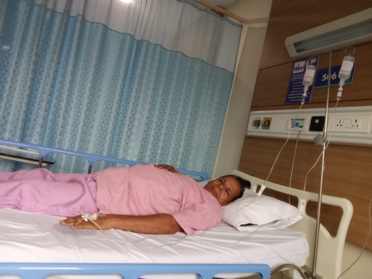 देहदानी ओजस्वी हूऐ बीमार  उदयपुर जे के पारस हॉस्पीटल मे हूऐ  एडमिट