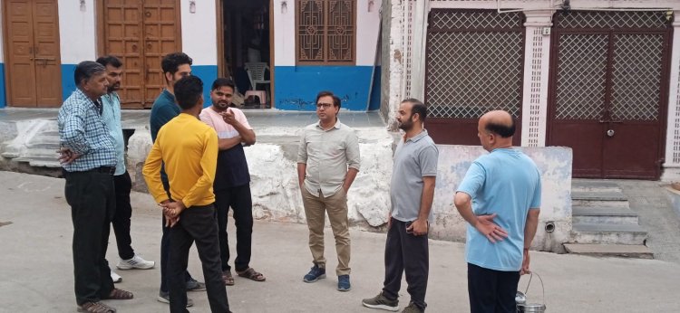 पेयजल सप्लाई व्यवस्था का किया औचक निरीक्षण