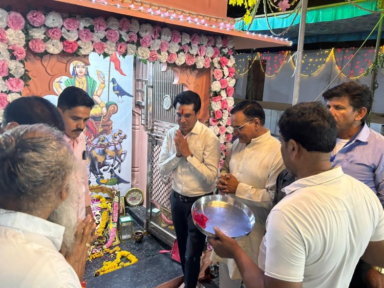 आंजना ने बाड़ी में श्री चमत्कारी शनि देव कमेटी द्वारा आयोजित 3 दिवसीय मेले में की शिरकत
