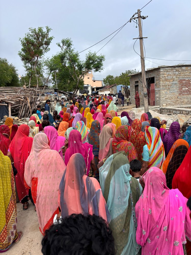 ग्राम भट्ठकोटड़ी में वानर राज की निकाली बैंड बाजे के साथ अंतिम शव यात्रा