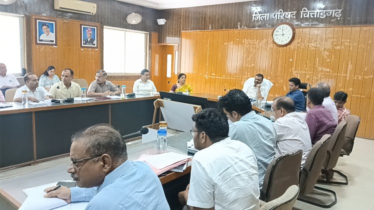 प्रभारी सचिव ने ली अधिकारियों की बैठक      अधिकारी बजट घोषणाओं की क्रियान्वित को प्राथमिकता से ले - प्रभारी सचिव 