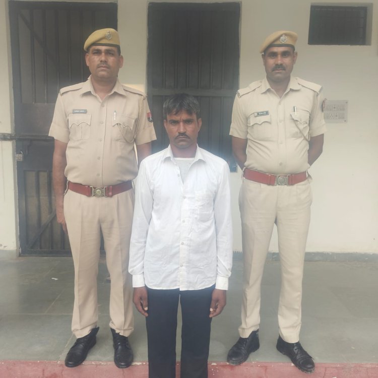 मादक पदार्थों की तस्करी मे फरार वांछित टोप टेन मे चयनित आरोपी गिरफतार।