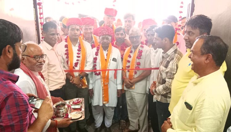 वैदिक मंत्रोंच्चार एवं पूजा अर्चना के साथ सांवलियाजी में भोजनशाला का हुआ शुभारंभ 