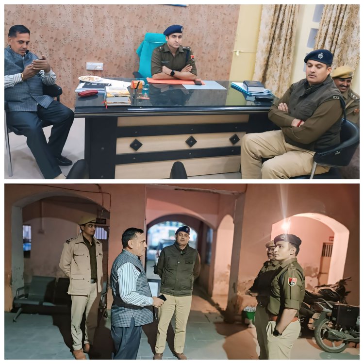 पुलिस अधीक्षक ने बजरी नाकों व खनन क्षेत्रों का किया निरीक्षण
