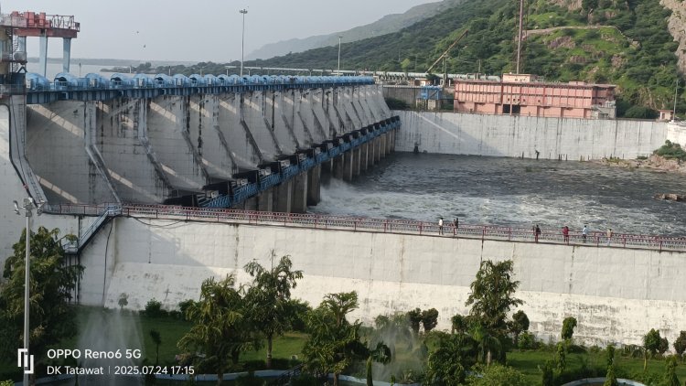 बीसलपुर डेम 8 वीं बार मुस्कराया” खिलखिला कर मुक्त हुआ पानी