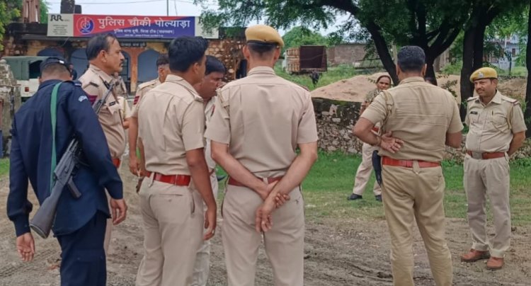कार्रवाई को लेकर पहुंची पंजाब पुलिस के साथ धक्का मुक्की व झड़प
